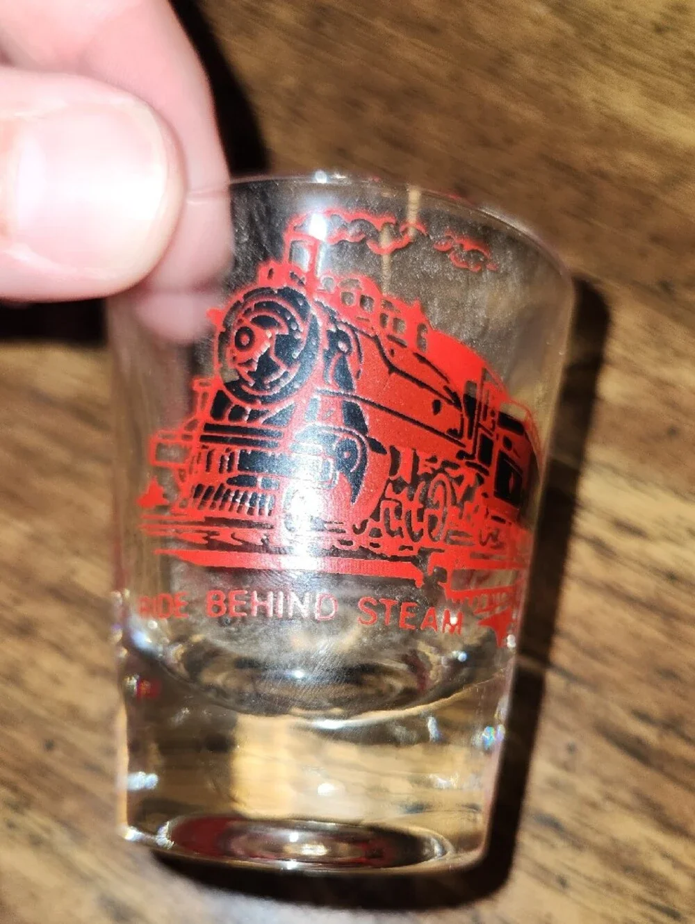 Valley Railroad Company Red Logo Shot Glass